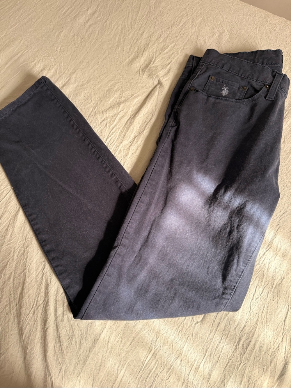 U.S. Polo Assn. Men's Navy Straight Leg Jeans